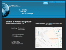 Tablet Screenshot of elvotech.sk